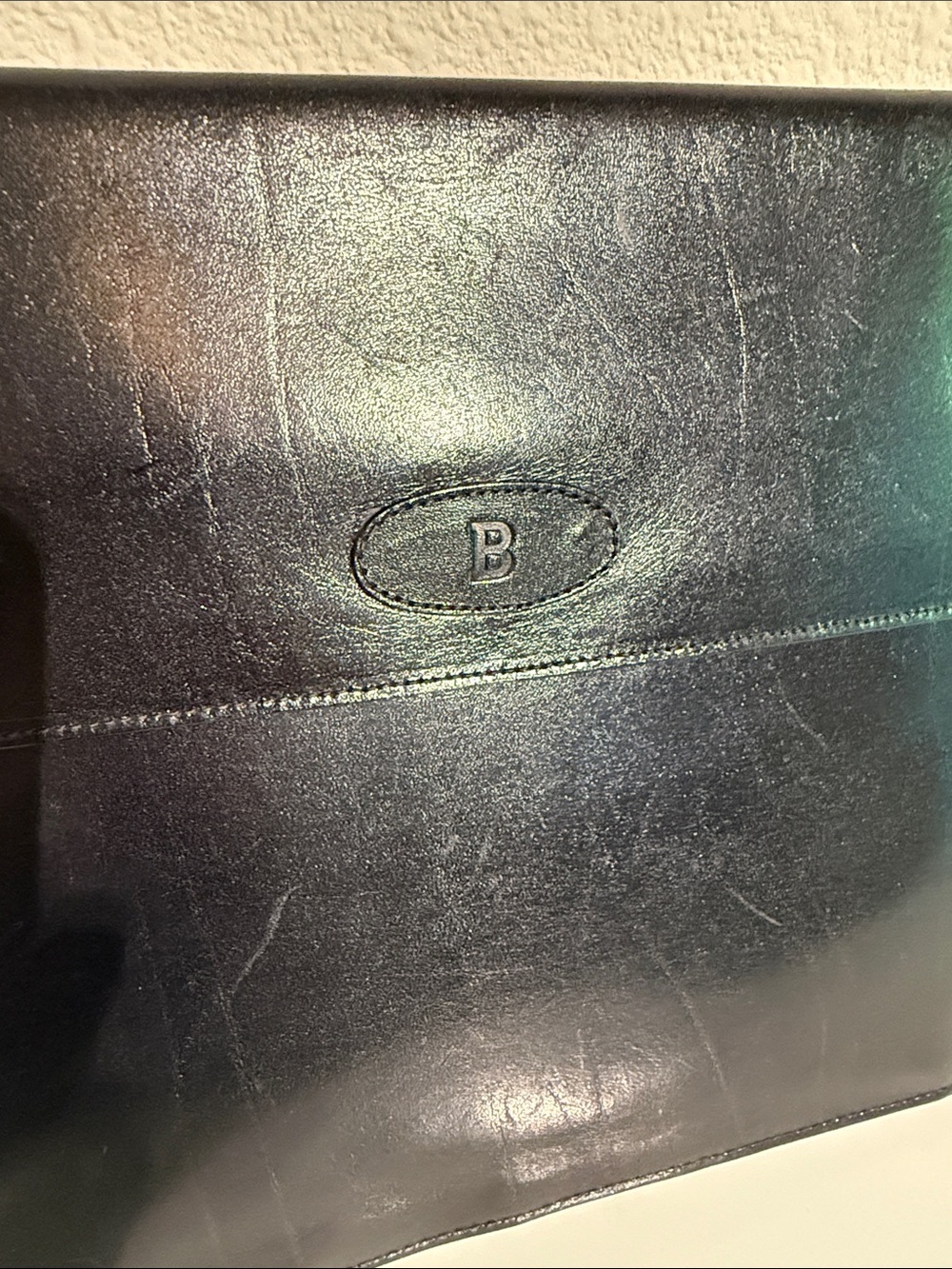 Bally Black Leather Document Clutch - Picture 2 of 7